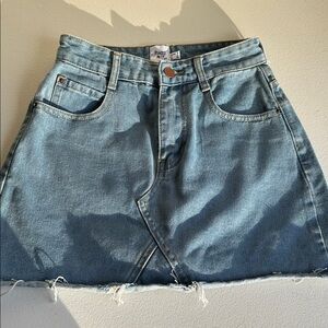 Princess Polly Light Blue Denim Skirt